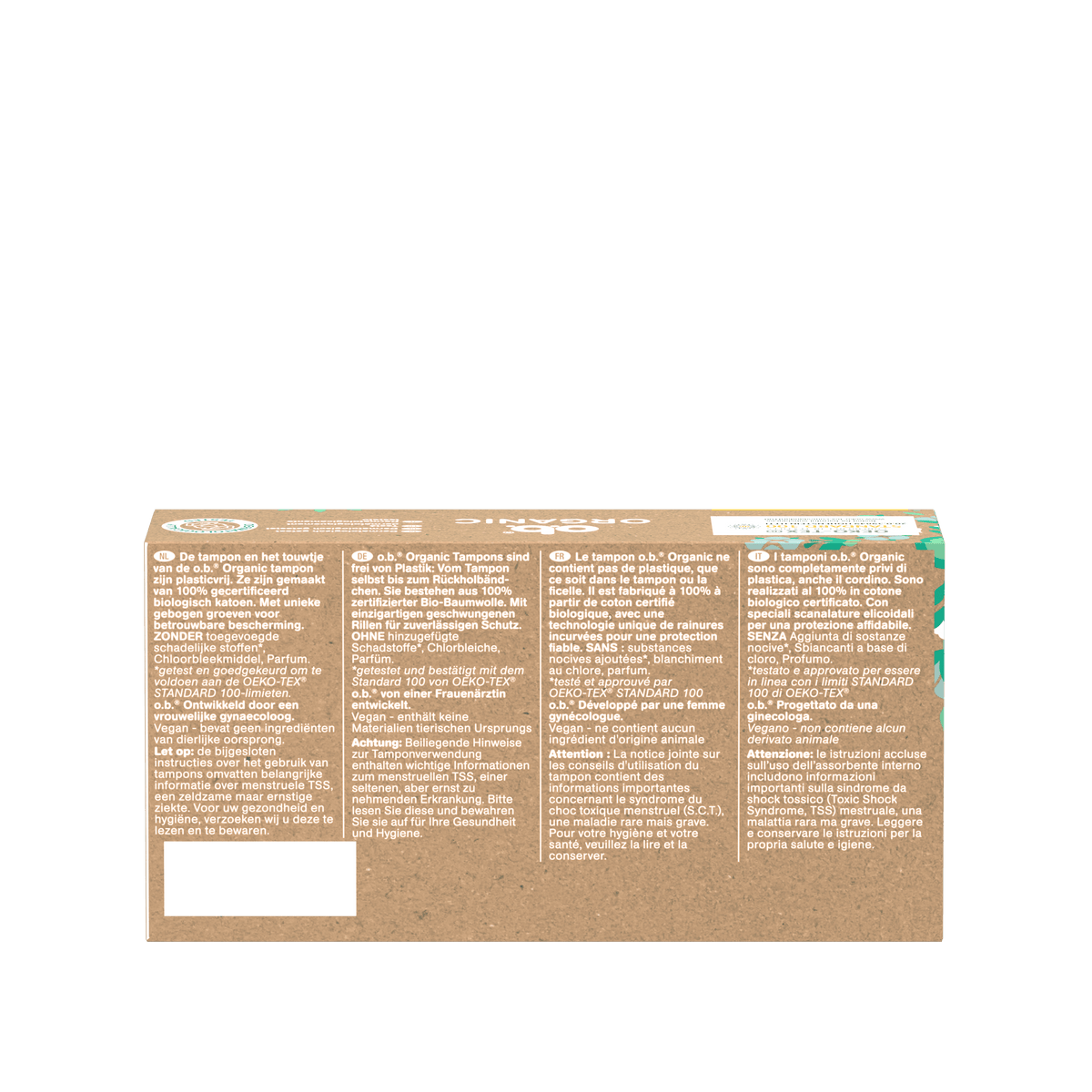 Tampons « Organic Normal 16 unités » – En 100 % coton bio de o.b.®