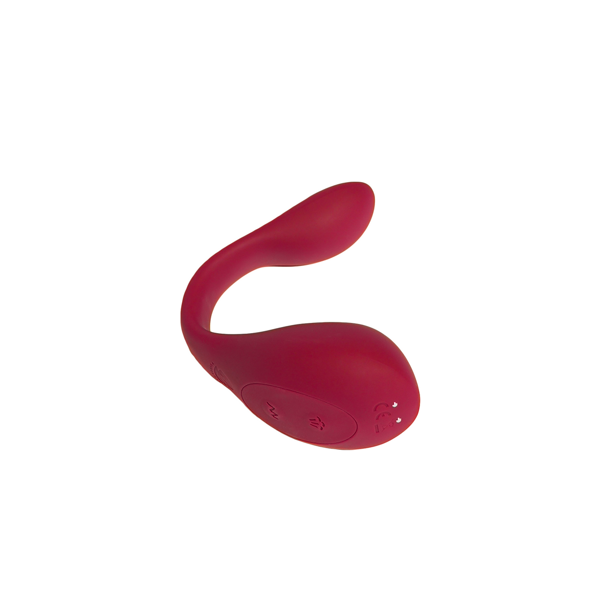 Auflegevibrator "Coco" aus medizinischem Silikon - 19 cm (rot)