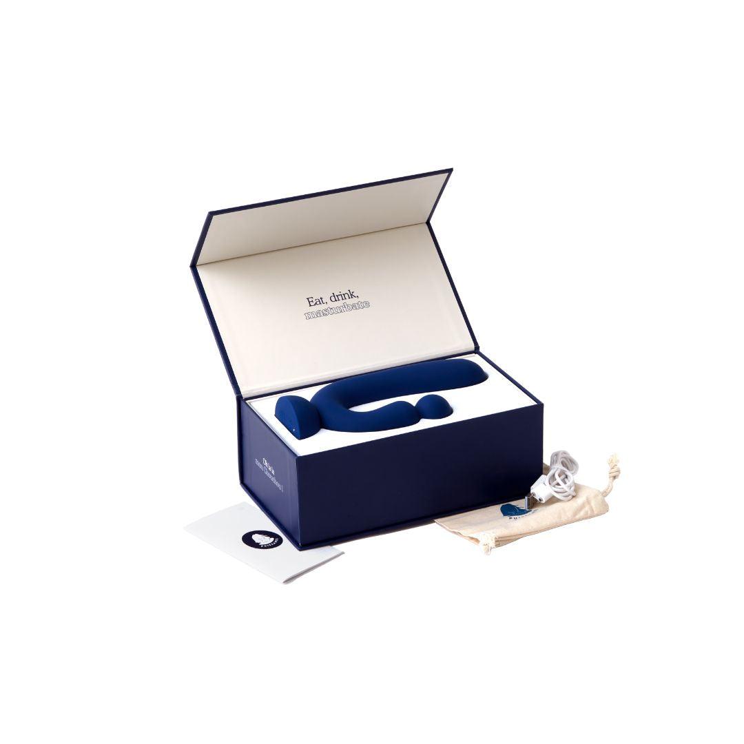 Rabbit-Vibrator "Chouchou" aus medizinischem Silikon - 18.1 cm (blau) - loveiu.ch