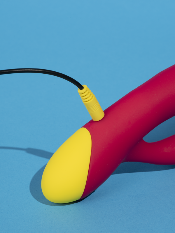 Vibrateur ROMP « Jazz » en silicone – 21 cm (rouge)