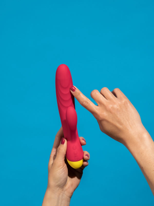 Vibrateur ROMP « Jazz » en silicone – 21 cm (rouge)