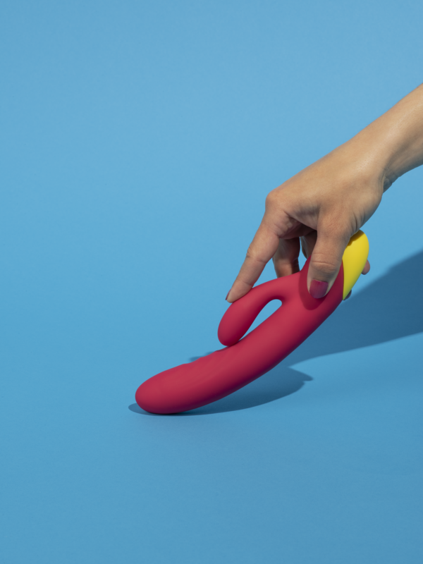 Vibrateur ROMP « Jazz » en silicone – 21 cm (rouge)