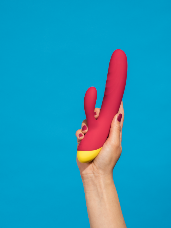 Vibrateur ROMP « Jazz » en silicone – 21 cm (rouge)