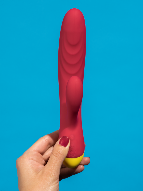 Vibrateur ROMP « Jazz » en silicone – 21 cm (rouge)