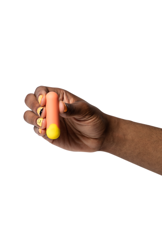 Minivibrator "Riot" aus Silikon - ideal für Unterwegs 7 cm (orange)