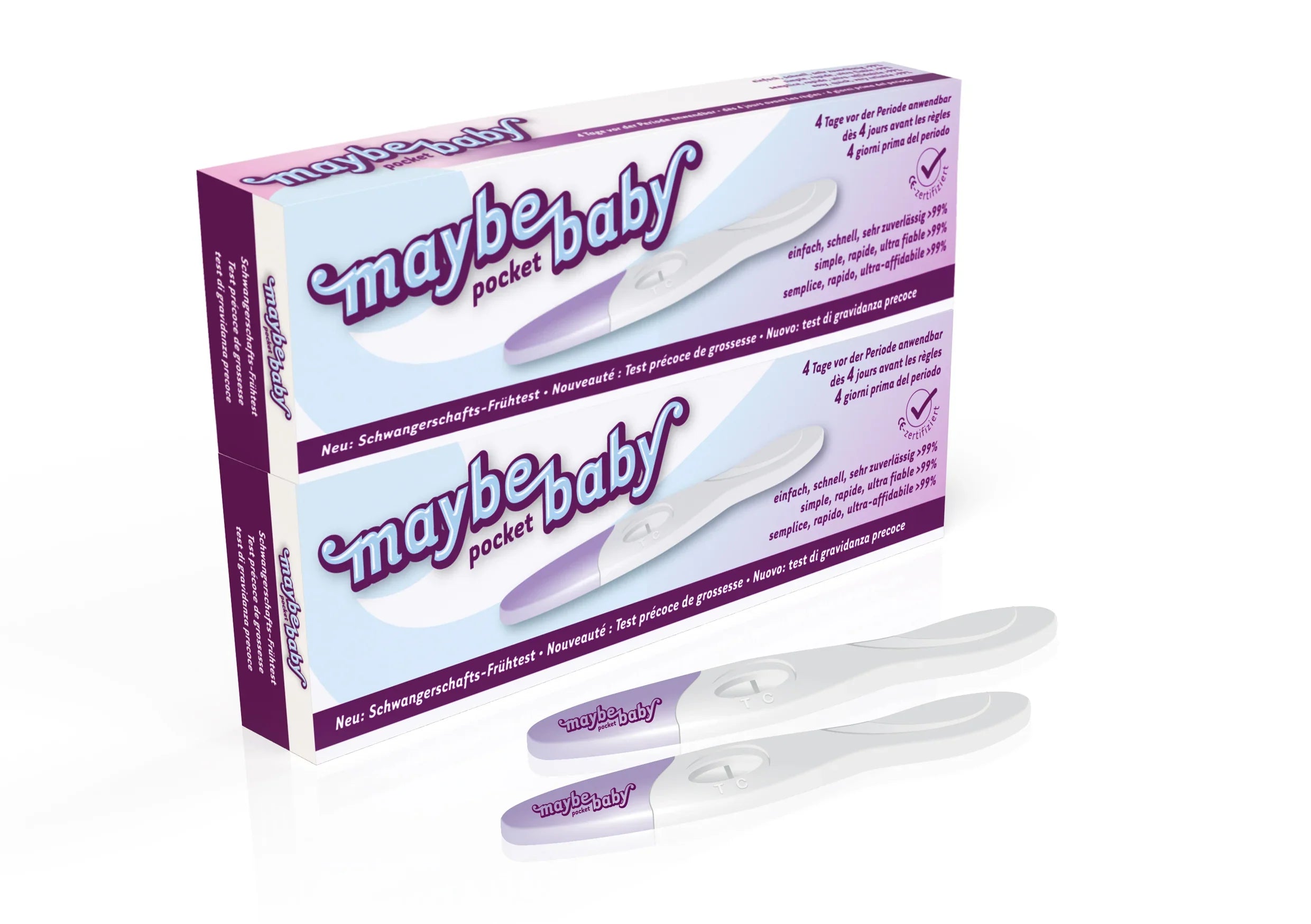 maybe baby pocket Schwangerschafts-Frühtest, zuverlässig & diskret, 4 Tage vor Periode nutzbar