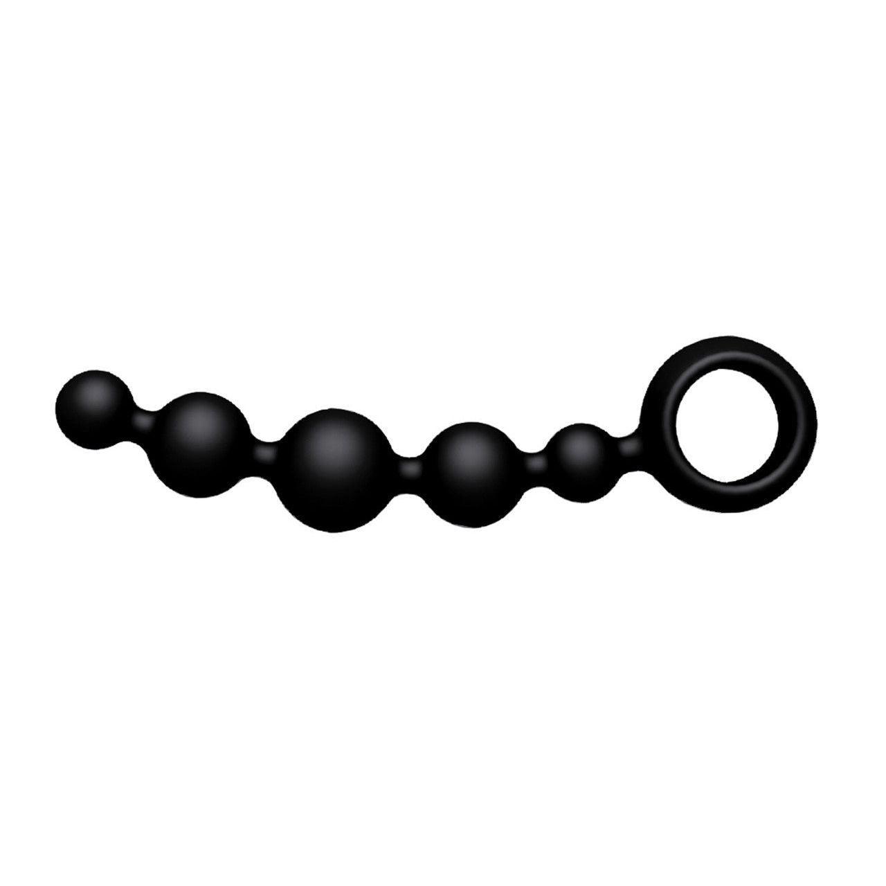 Analkugeln "JOYballs anal Wave" aus Silikon - flexibel & biegsam 17.5 cm (schwarz) - loveiu.ch
