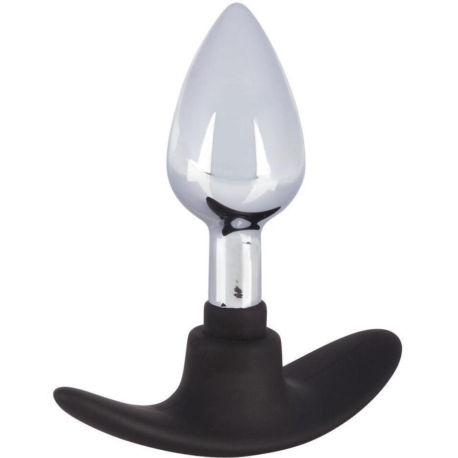 Analplug aus Metall und Silikon - konisch Ø 2.8 cm (silber) - loveiu.ch