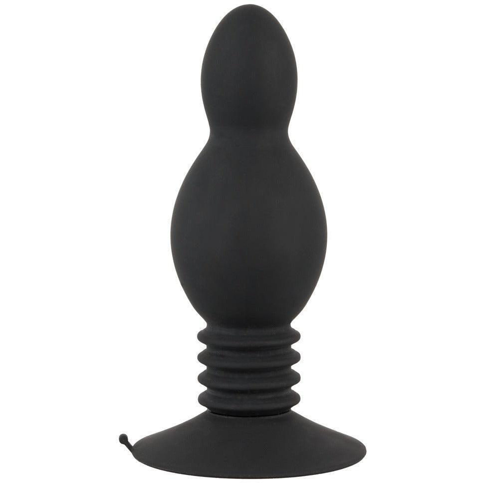 Analplug "Bounce" aus Silikon - ergonomisch geformt Ø 4.1 cm (schwarz) - loveiu.ch
