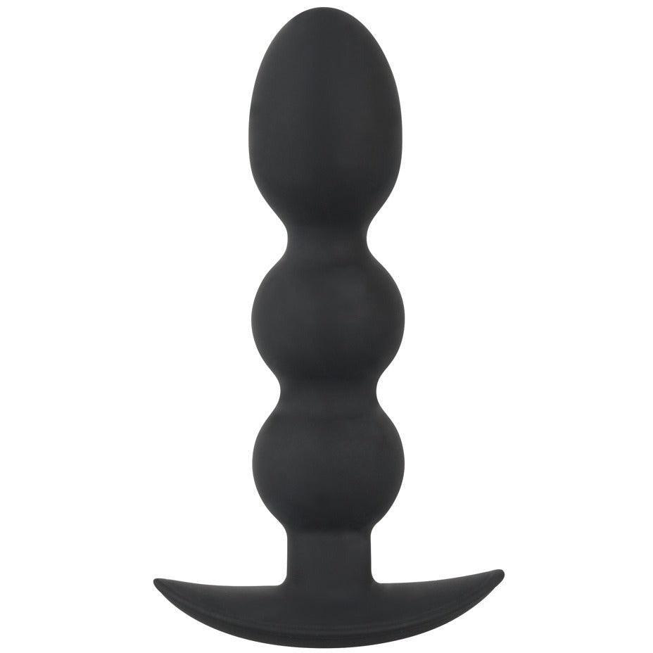 Analplug "Heavy Beads" aus Silikon - Ø 3.2 cm (schwarz) - loveiu.ch