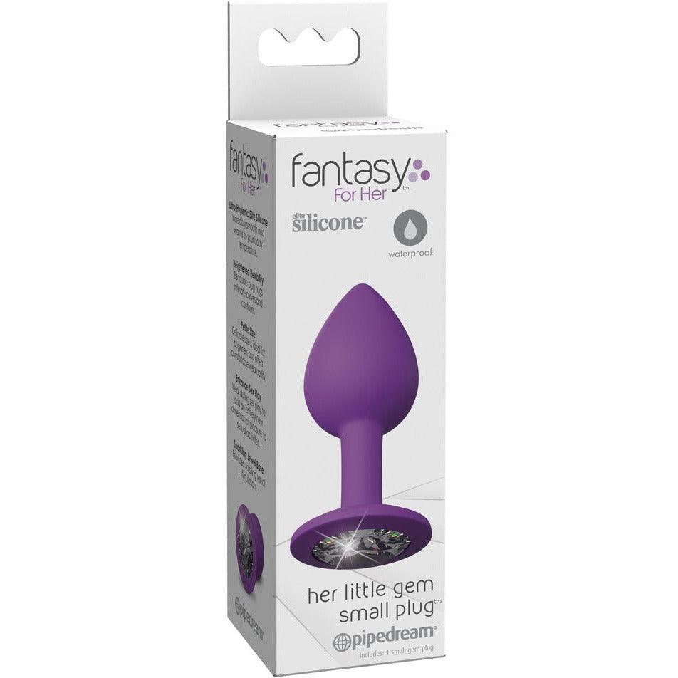 Analplug mit Kristall "S Plug" - Silikon Ø 2.8 cm (violett) - loveiu.ch
