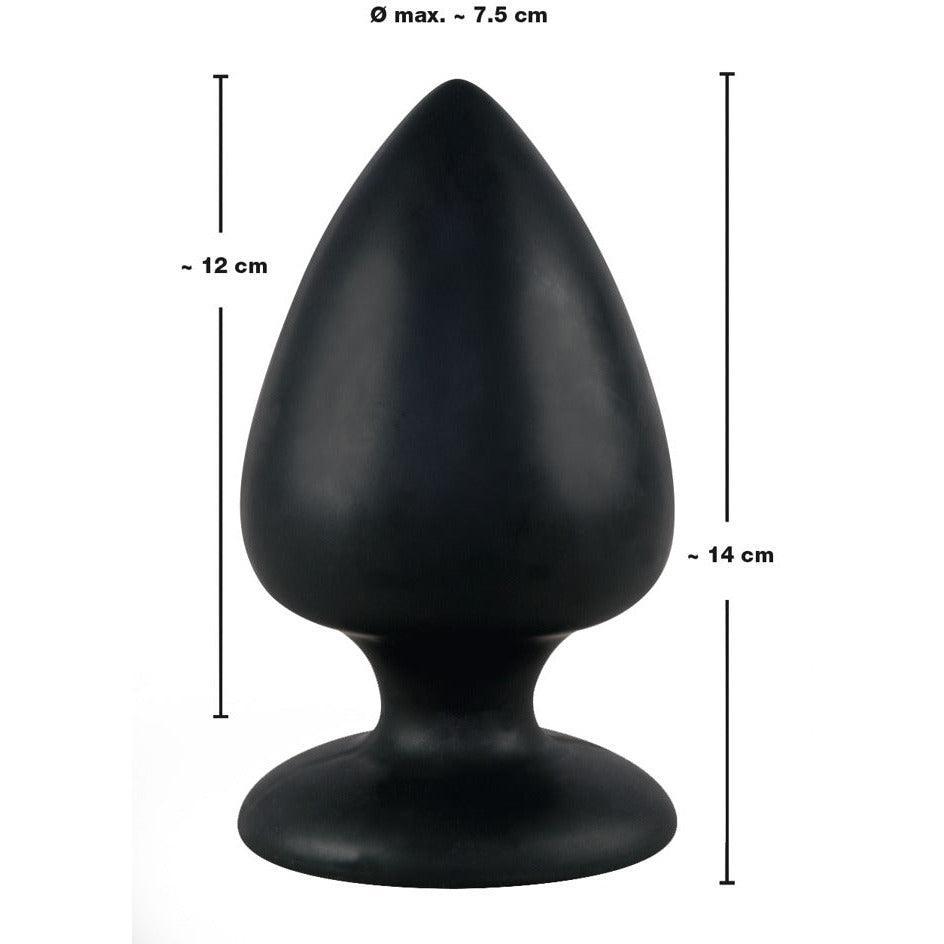 Analplug "XL Plug" aus Silikon - konisch Ă 7.5 cm (schwarz) - loveiu.ch