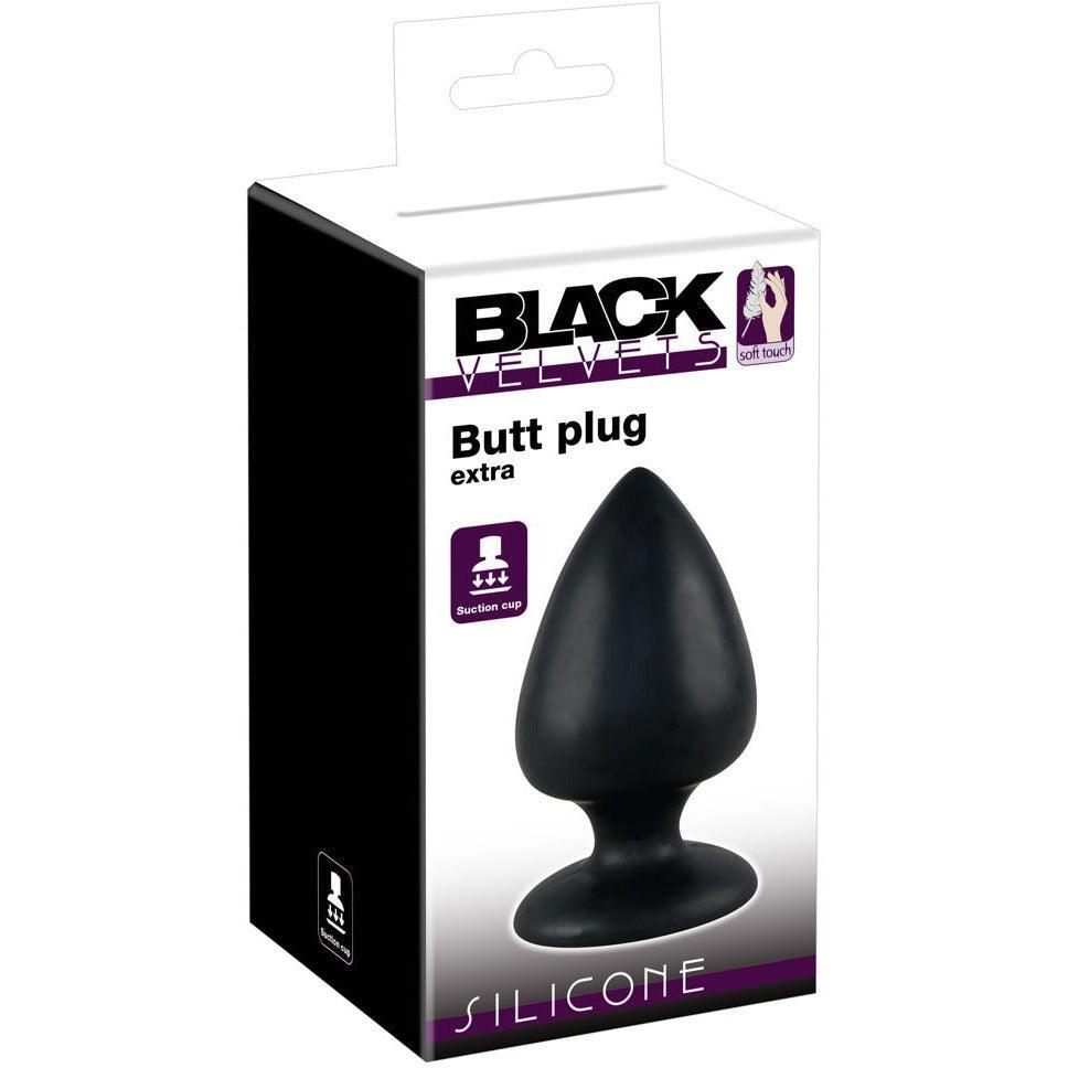 Analplug "XL Plug" aus Silikon - konisch Ă 7.5 cm (schwarz) - loveiu.ch