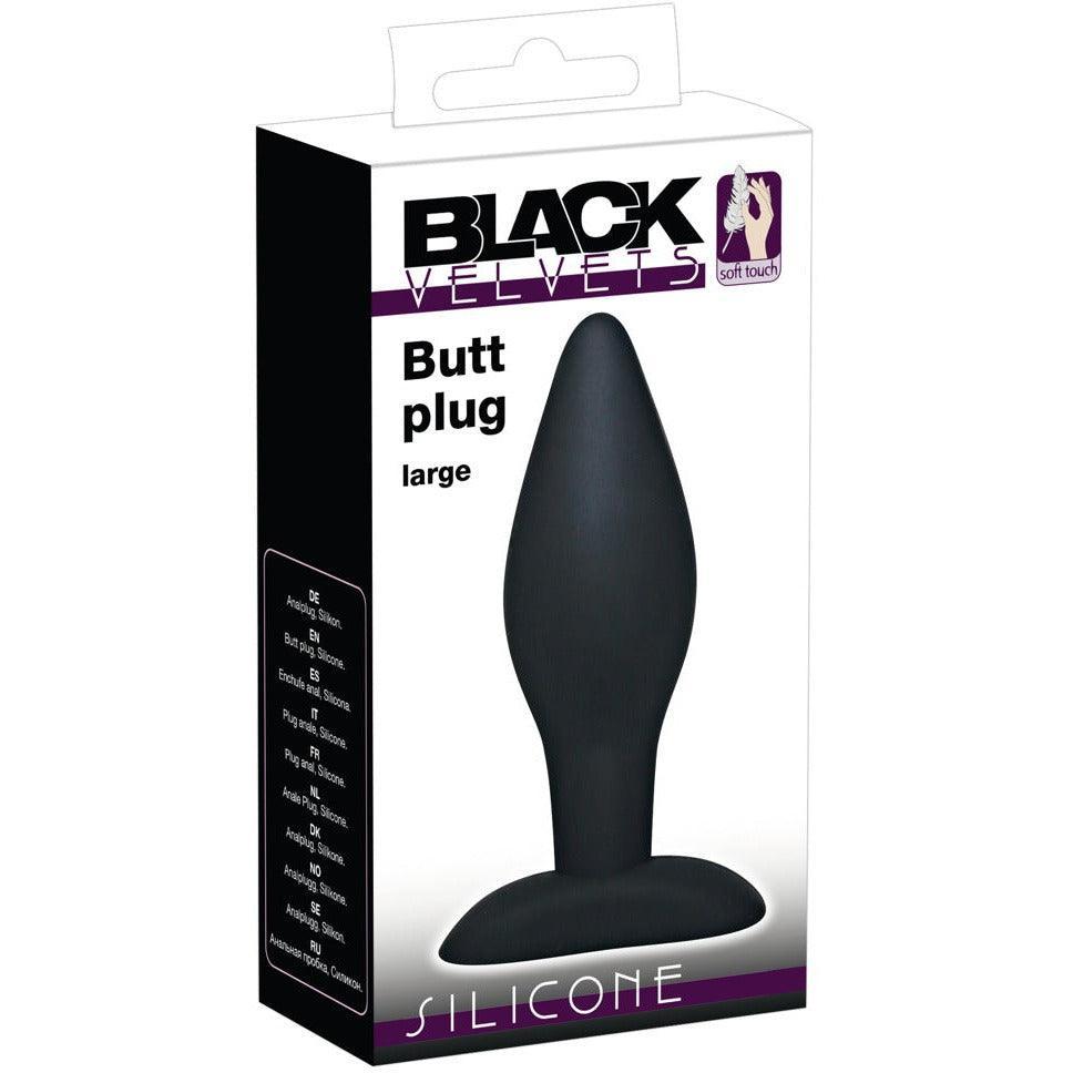 Analplug "L Plug" aus Silikon- konisch Ø 4 cm (schwarz) - loveiu.ch