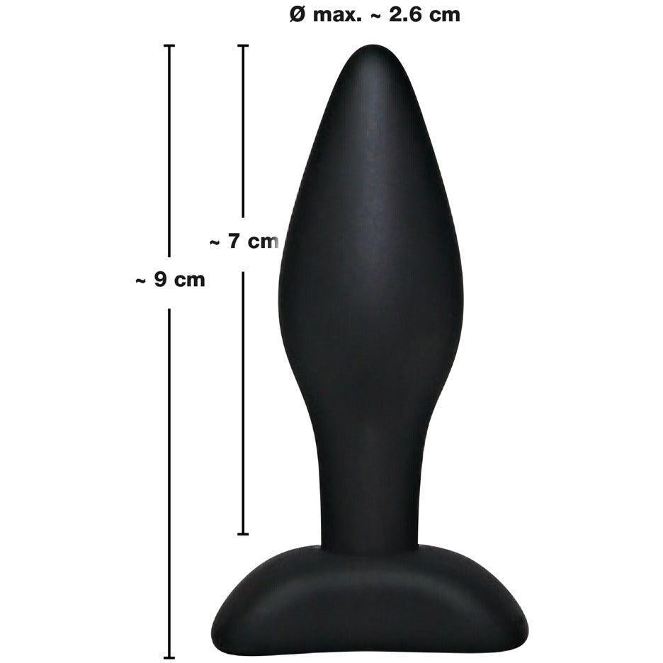 Analplug "S Plug" aus Silikon - konisch Ă 2.6 cm (schwarz) - loveiu.ch