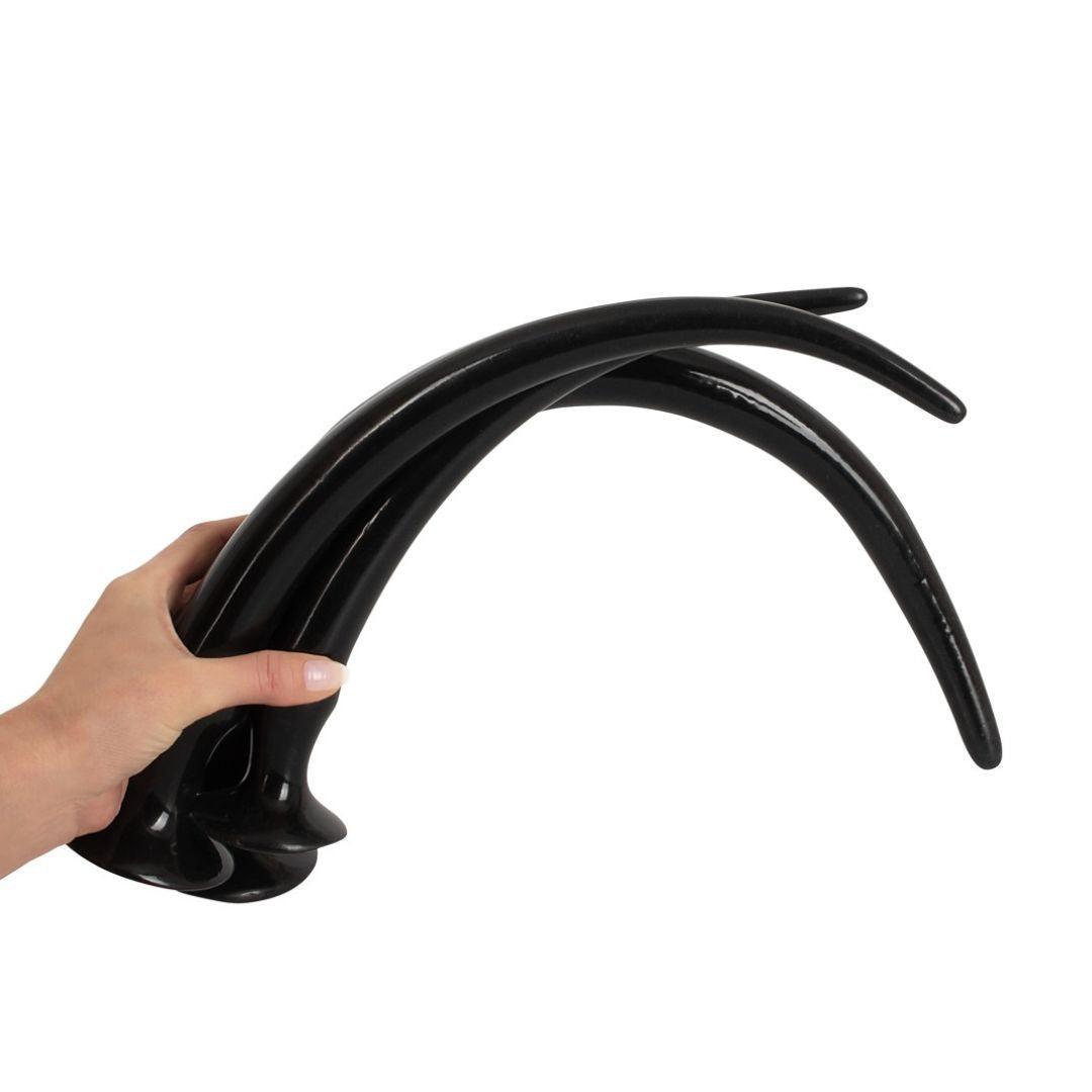 Analplugs / Analschlangen XXL "Super Long Flexible Butt Plug" mit Saugfuss im 3er Set (schwarz) - loveiu.ch