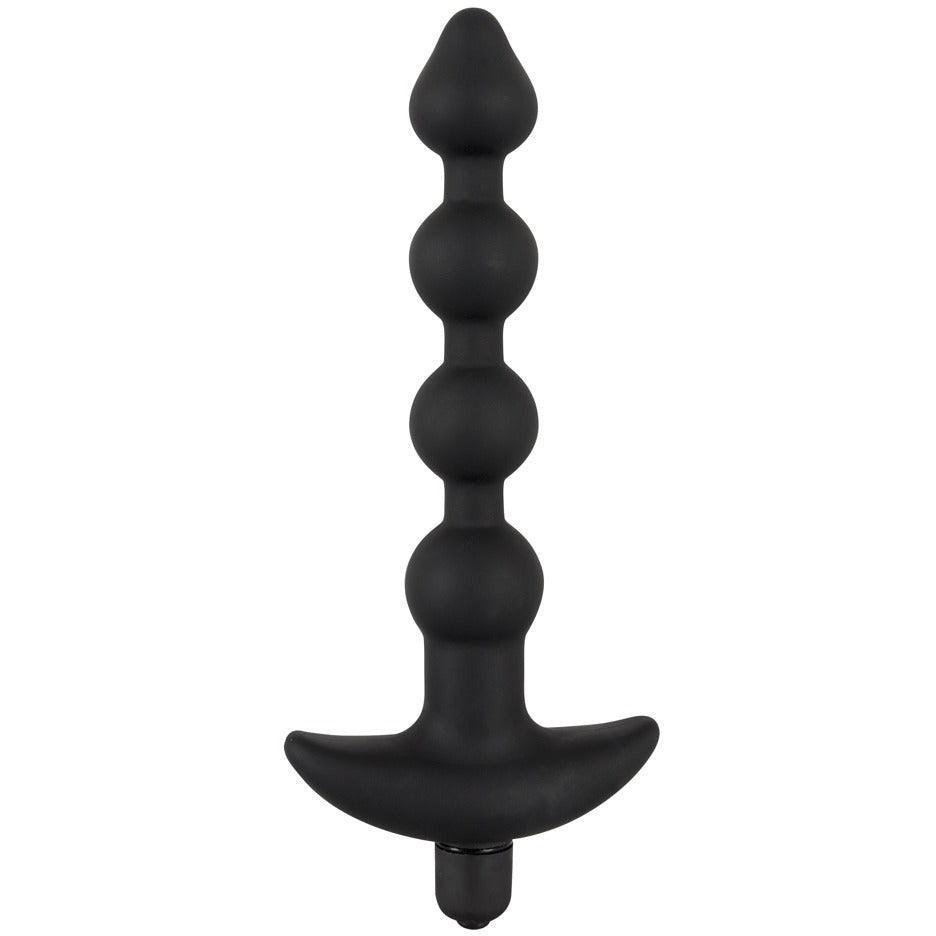 Analplugs mit Vibrator aus Silikon im 4er Set (schwarz) - loveiu.ch