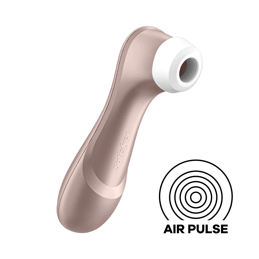 SATISFYER Auflegevibrator "Pro 2 Generation 2" - Airpulse-Technologie 16.5 cm (gold) - loveiu.ch