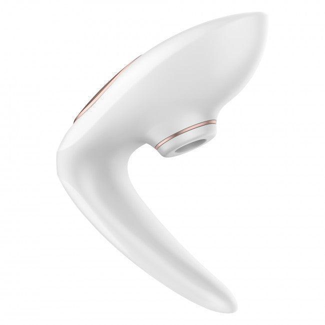SATISFYER Auflegevibrator "Pro 4 Couples" - Airpulse-Technologie 16.4 cm (weiss) - loveiu.ch