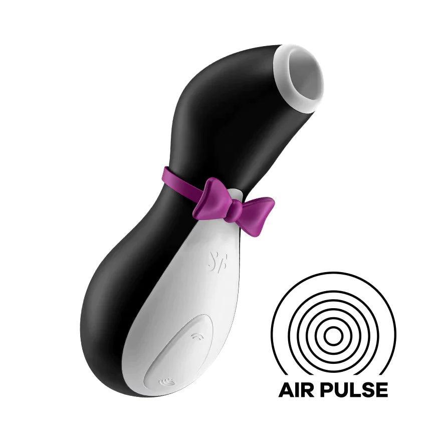 SATISFYER Auflegevibrator "Pro Penguin Next Generation" - Airpulse-Technologie 10.8 cm (schwarz/weiss) - loveiu.ch
