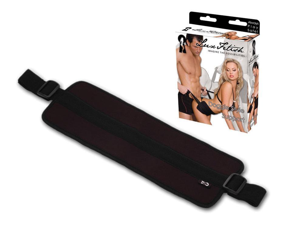Bauchgurt "Doggie Style Lux Fetish" mit Polsterung & Haltegriffe (schwarz) - loveiu.ch