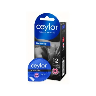 Ceylor Blauband Kondome, 12er Packung, klassisches Verhütungsmittel für sicheres Liebesleben