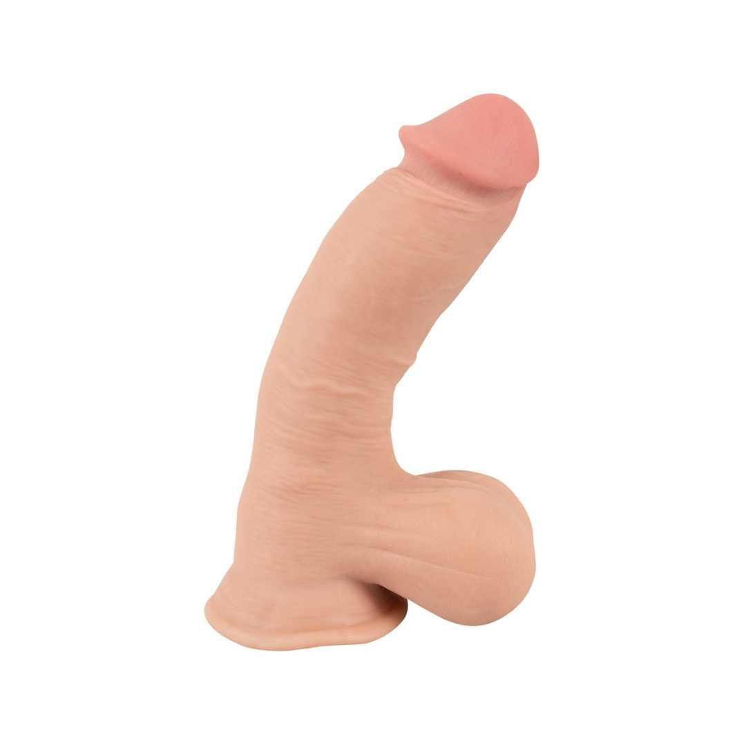 Dildo mit Saugfuss und Hoden - bewegliche Haut 20 cm (hautfarben hell) - loveiu.ch