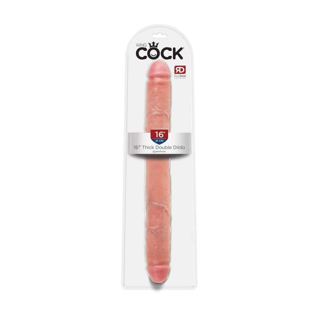 Doppeldildo "Thick Double Dildo" - 42 cm (hautfarben) - loveiu.ch