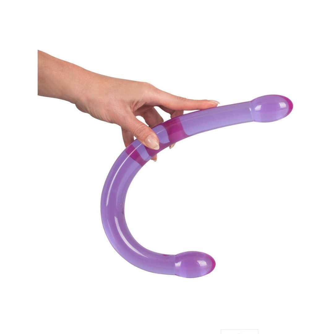 Doppeldildo "Candy Flexy Lover" mit angedeuteter Eichel - 44 cm (violett) - loveiu.ch