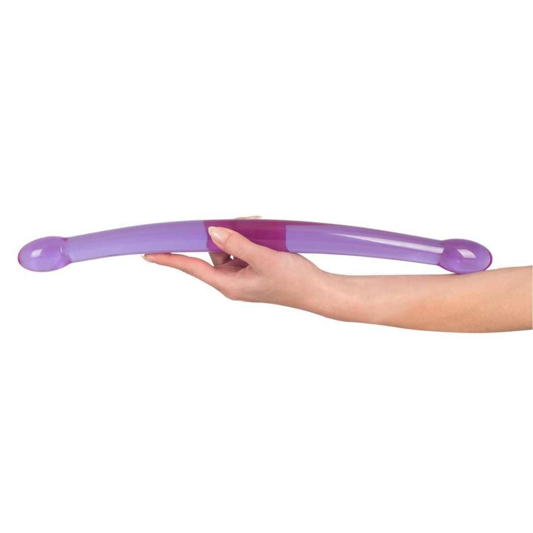 Doppeldildo "Candy Flexy Lover" mit angedeuteter Eichel - 44 cm (violett) - loveiu.ch