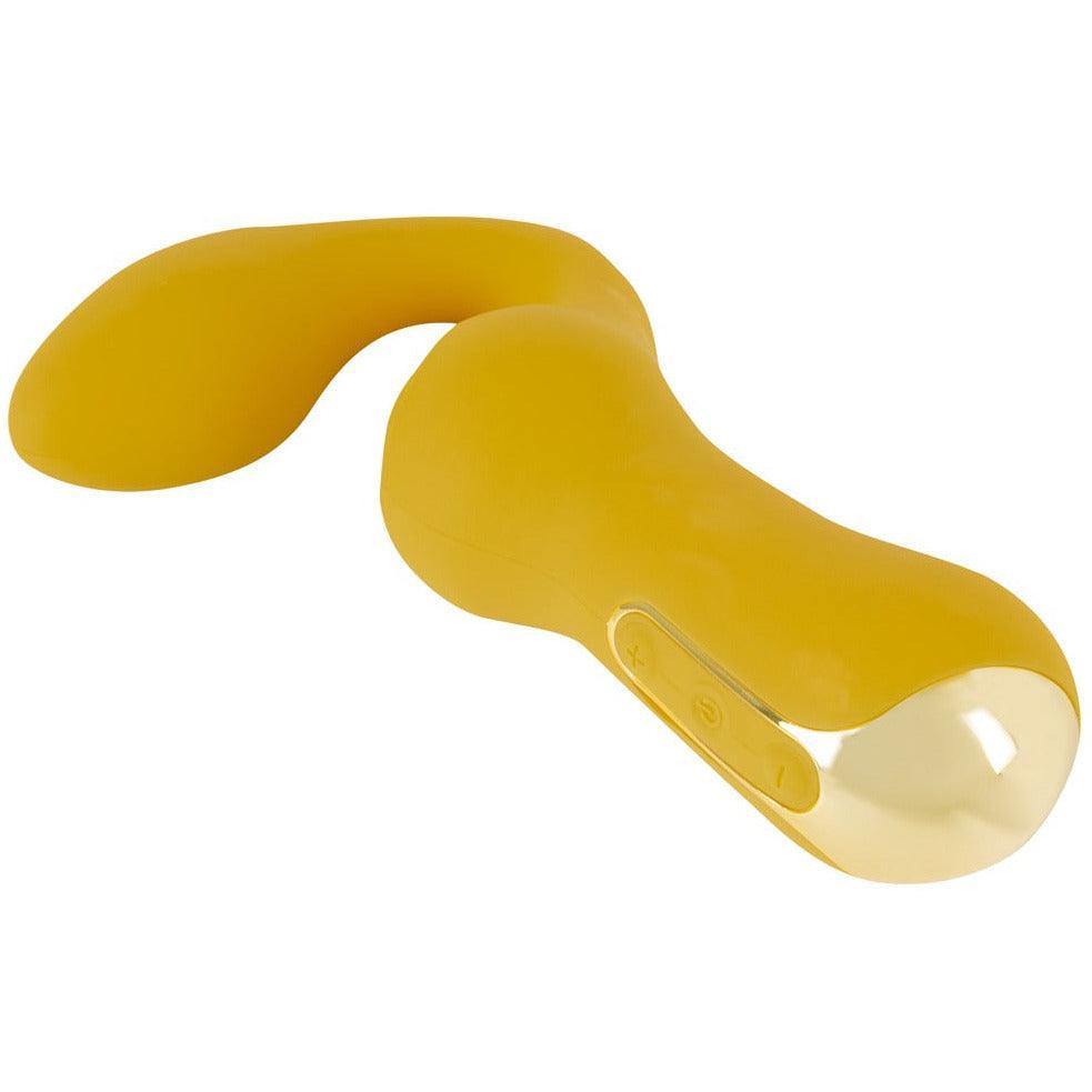 Vibrator "Double Vibrator" - doppelte Stimulation 18.4 cm (gelb) - loveiu.ch