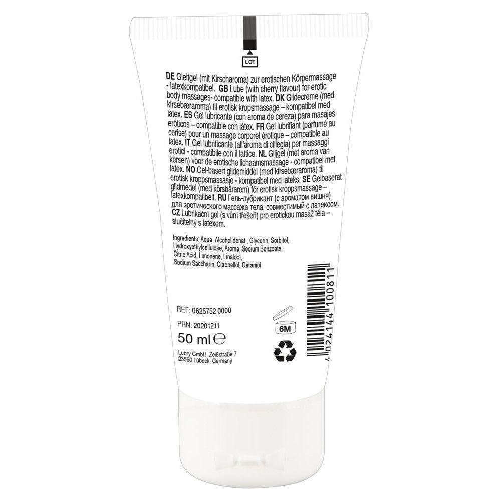 Massagegel "Lick it! Cherry" wasserbasiert & vegan (50 ml) - loveiu.ch