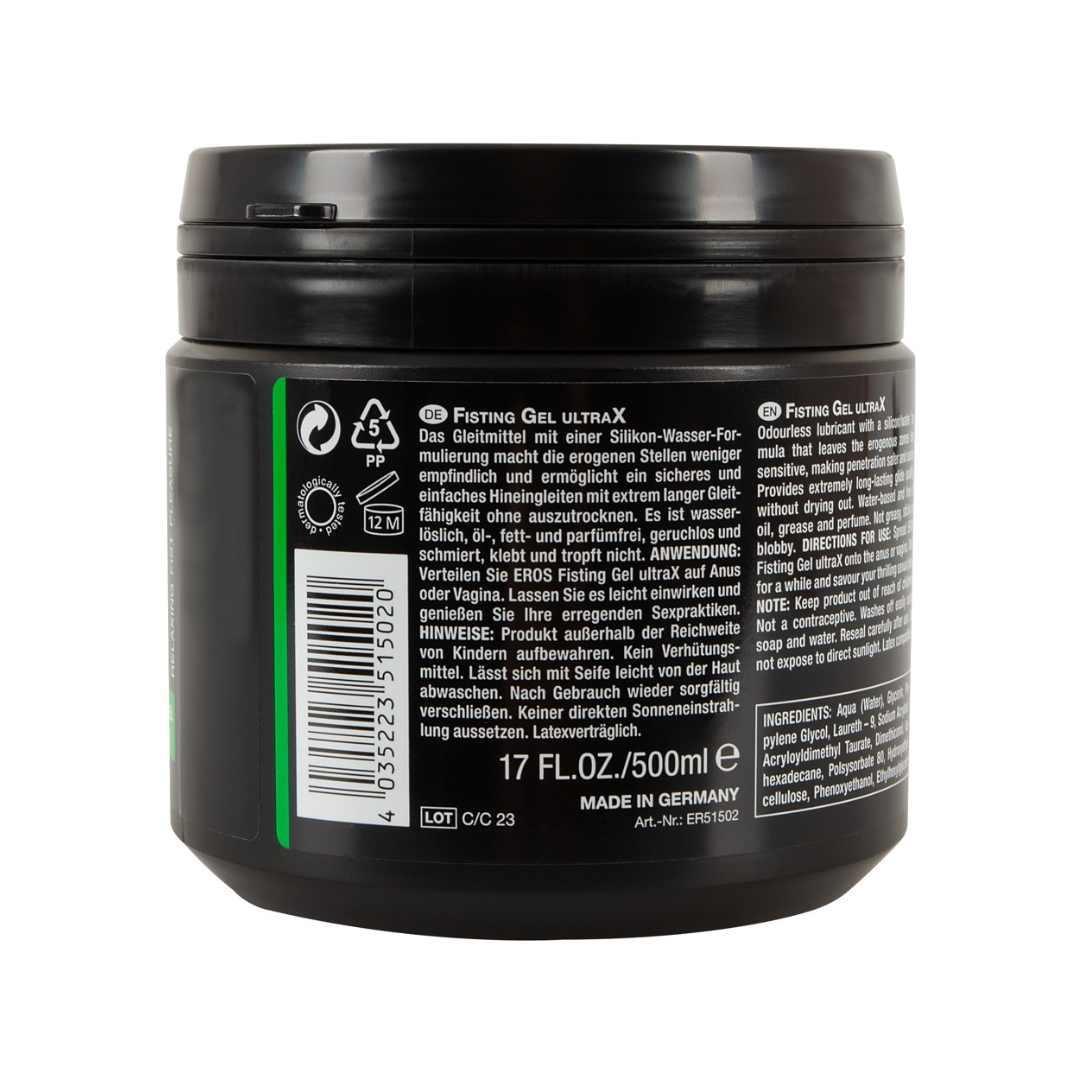 Fisting Gel "UltraX" - latexverträglich & geruchslos (500 ml) - loveiu.ch