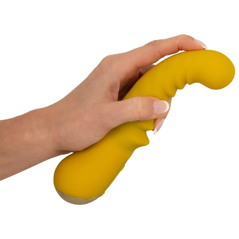 G-Punkt Vibrator aus Silikon - Soft-Touch-Textur 20 cm (gelb) - loveiu.ch