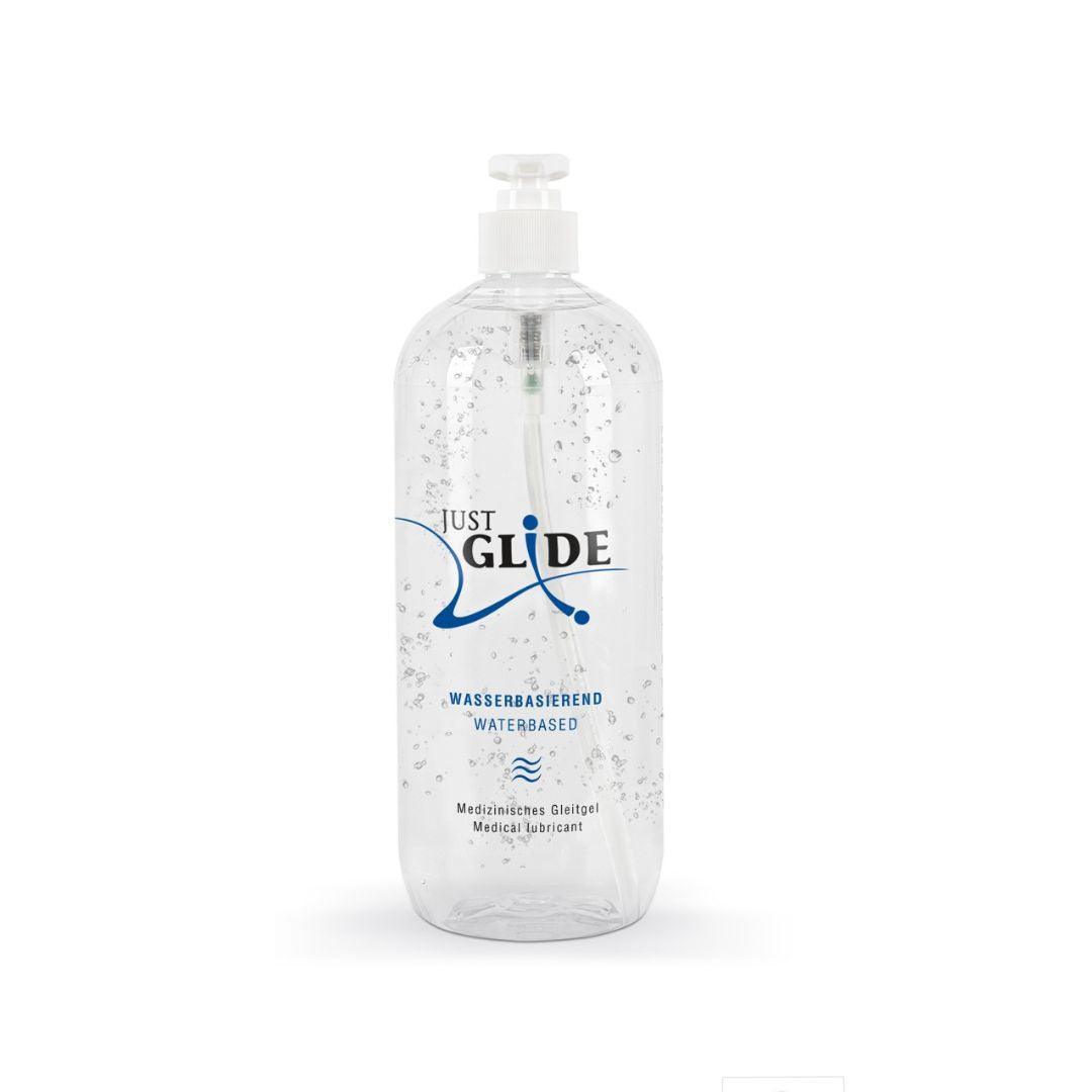 Gleitgel "Just Glide" wasserbasiert & vegan - latexkondomsicher (1000 ml) - loveiu.ch