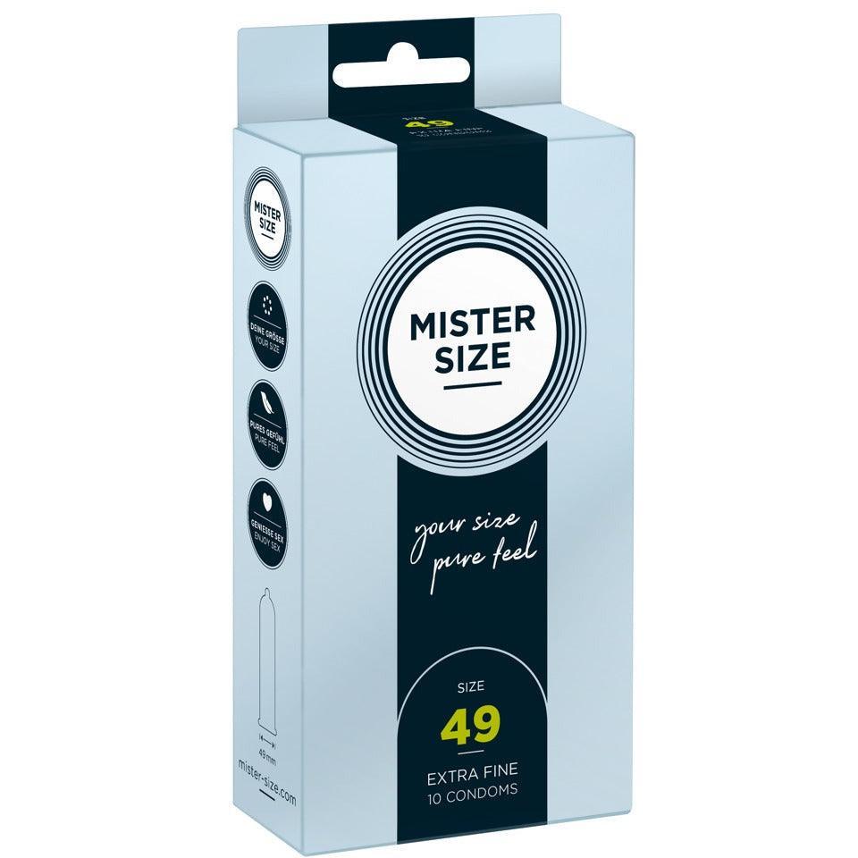 Kondome aus Naturkautschuklatex - extrafein & gefühlsecht (Ø 49mm/10Stk.) von Mister Size - loveiu.ch