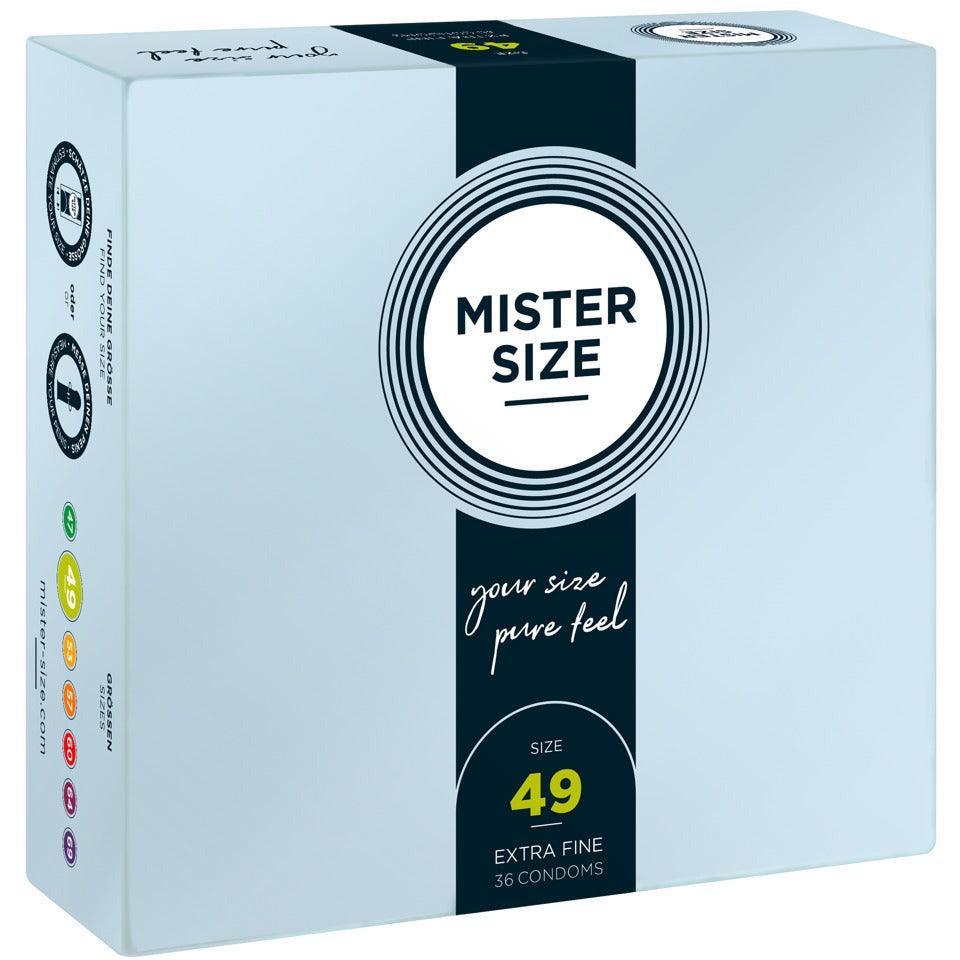 Kondome aus Naturkautschuklatex - extrafein & gefühlsecht (Ø 49mm/36Stk.) von Mister Size - loveiu.ch
