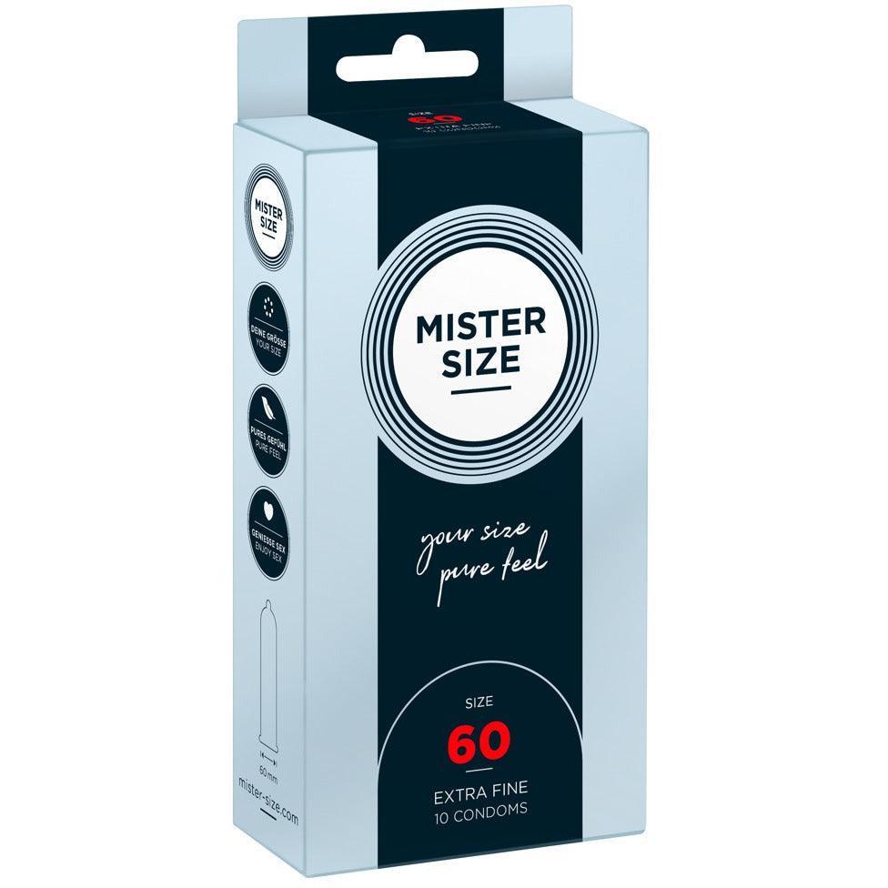 Kondome aus Naturkautschuklatex - extrafein & gefühlsecht (Ø 60mm/10Stk.) von Mister Size - loveiu.ch