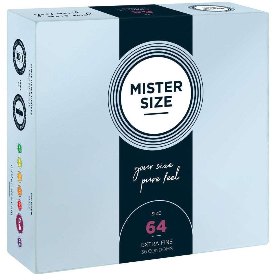 Kondome aus Naturkautschuklatex - extrafein & gefühlsecht (Ø 64mm/36Stk.) von Mister Size - loveiu.ch