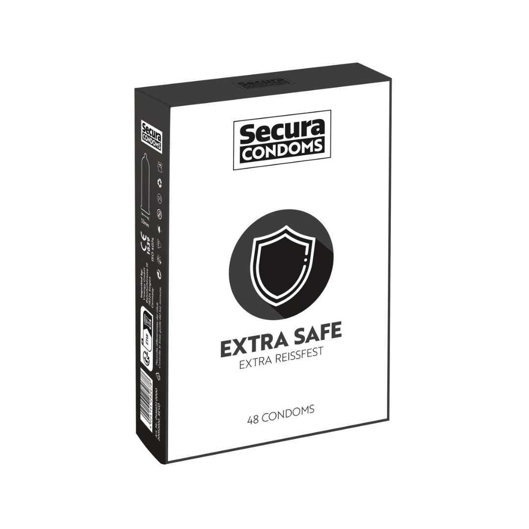 Kondome "extra reissfest" aus Naturkautschuklatex (Ø 52mm/48 Stk.) - loveiu.ch