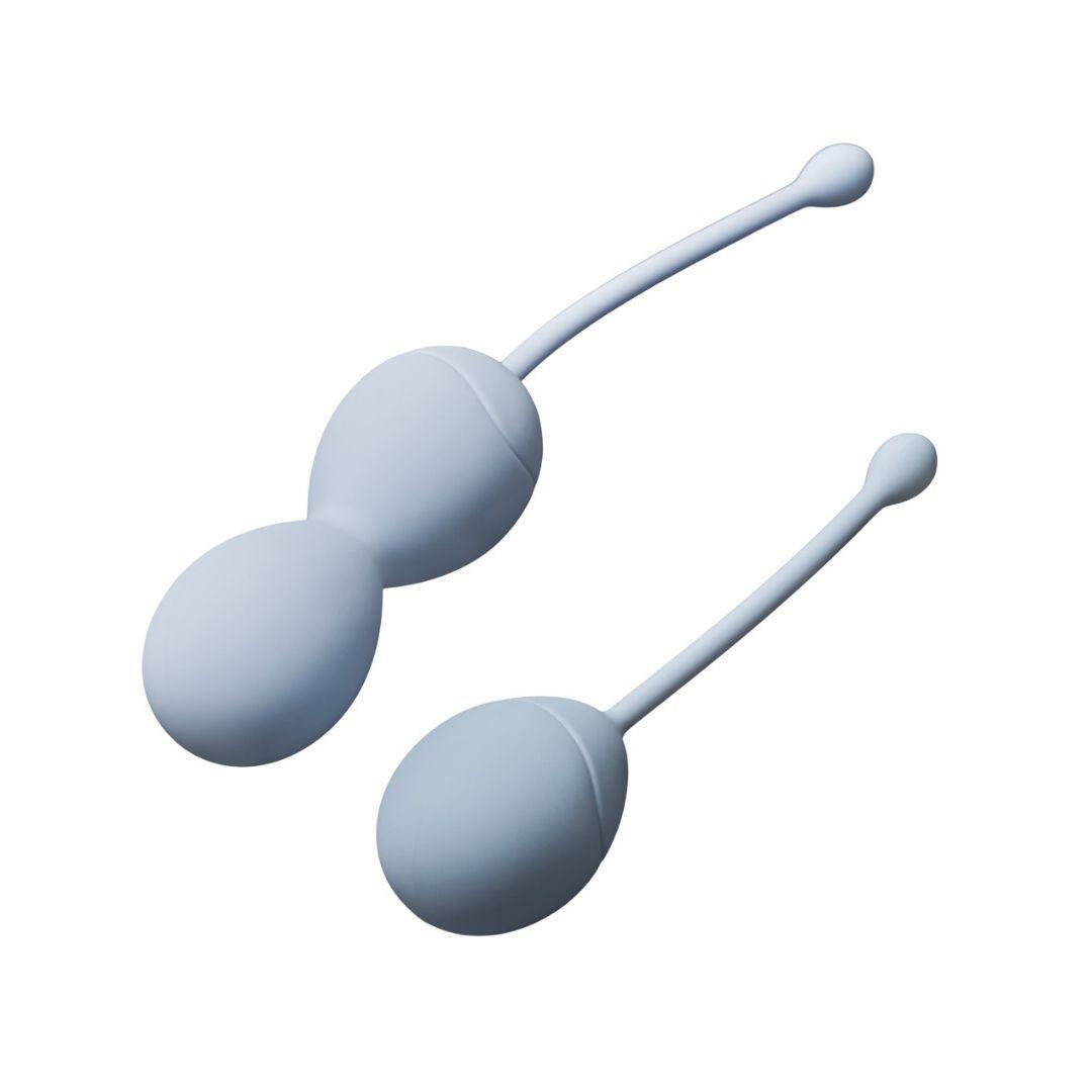 Liebeskugeln "ohhcean" aus recyceltem Meeresplastik - Beckenbodentraining im 2er Set Ø 3 cm (blau) - loveiu.ch