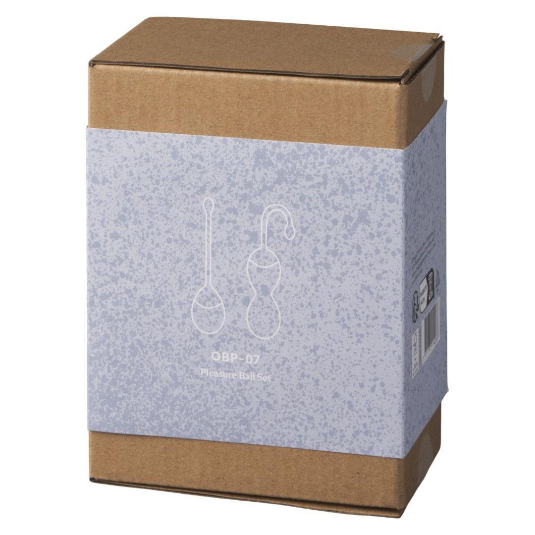 Liebeskugeln "ohhcean" aus recyceltem Meeresplastik - Beckenbodentraining im 2er Set Ø 3 cm (blau) - loveiu.ch