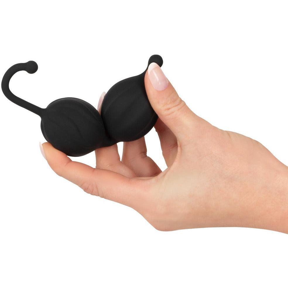 Liebeskugeln Beckenbodentraining "Soft Touch" aus Silikon - rotierende Gewichte (schwarz) - loveiu.ch