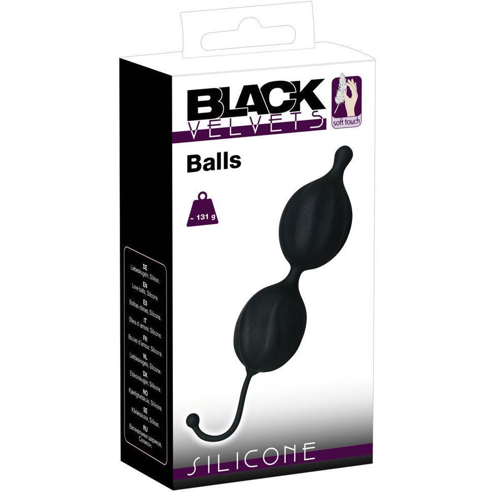 Liebeskugeln Beckenbodentraining "Soft Touch" aus Silikon - rotierende Gewichte (schwarz) - loveiu.ch