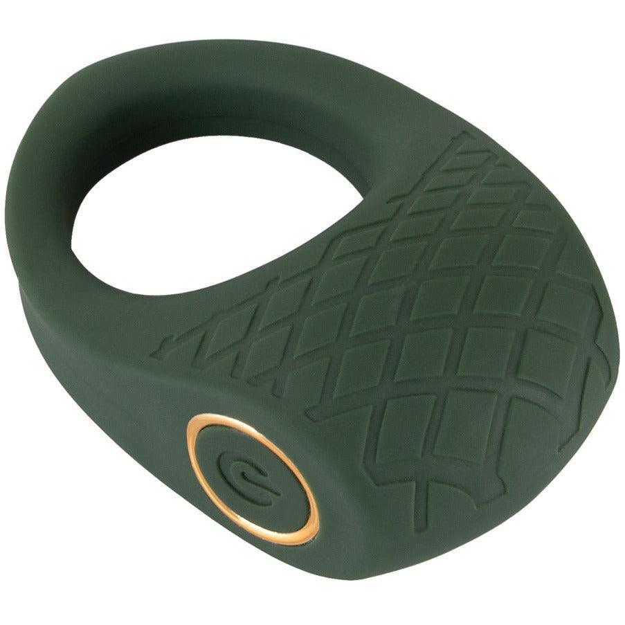 Penisring "Luxurious Vibro Ring" aus Silikon - Soft-Touch-Textur Ø 3 cm (grün) - loveiu.ch