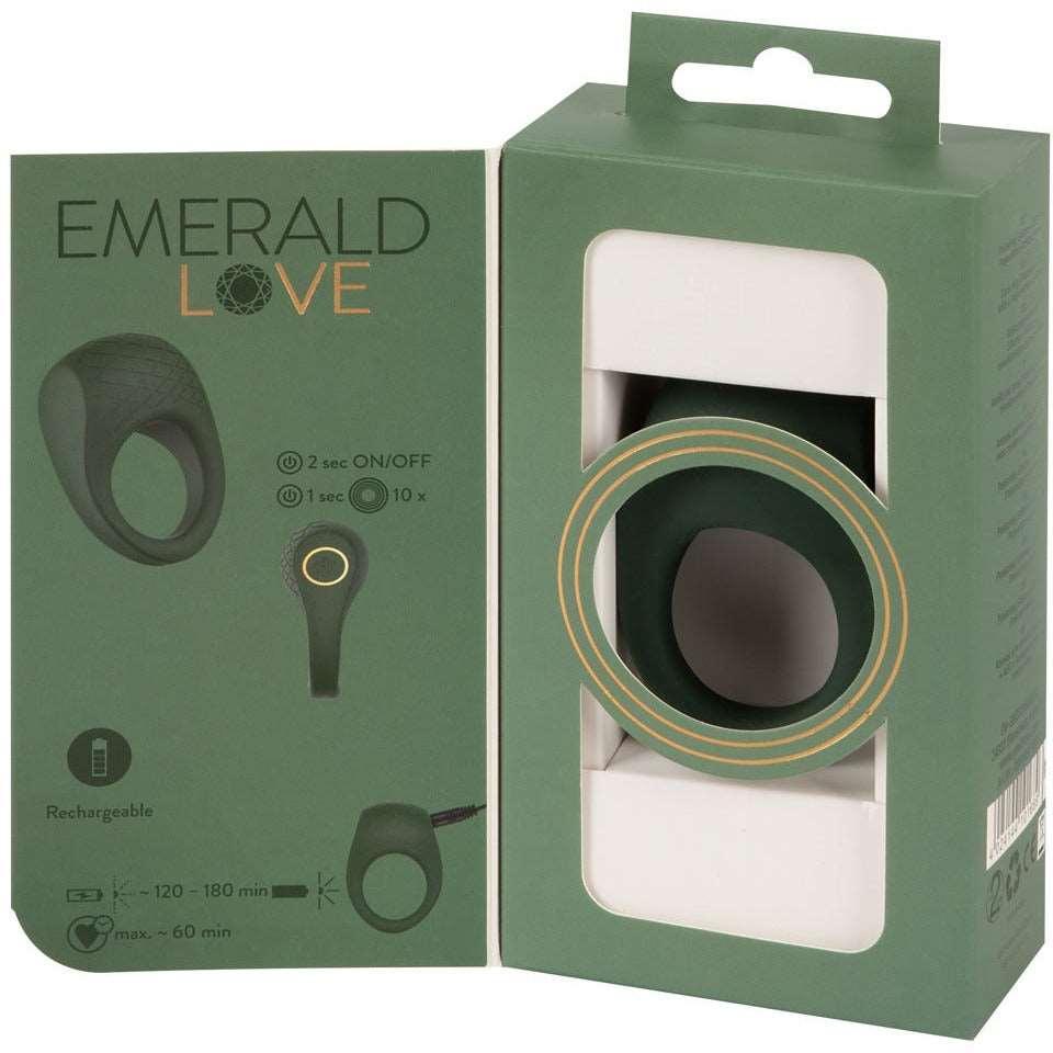 Penisring "Luxurious Vibro Ring" aus Silikon - Soft-Touch-Textur Ø 3 cm (grün) - loveiu.ch