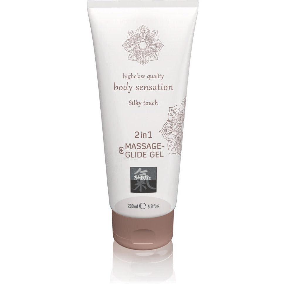 Massage- und Gleitgel "2in1 Silky Touch" - wasserbasiert & latexkondomsicher (200 ml) - loveiu.ch