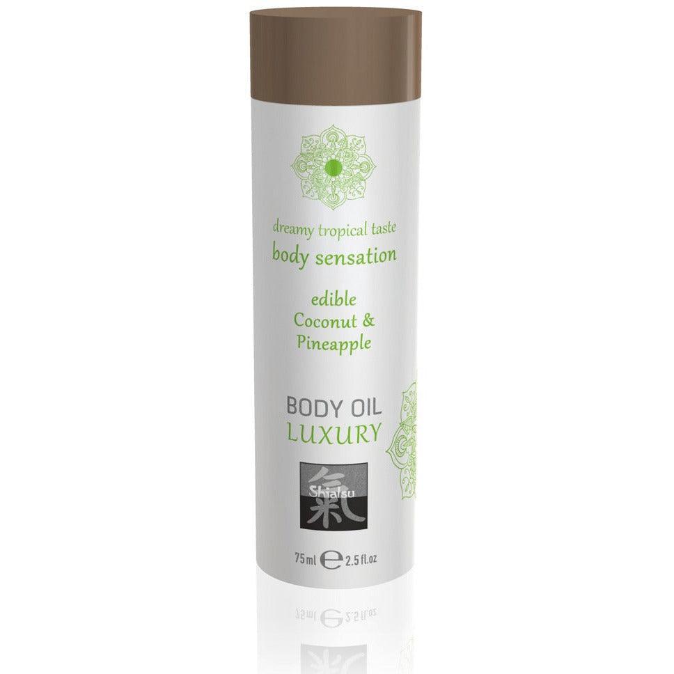 Massageöl "Luxury Kokos & Ananas" - für alle Hauttypen (75 ml) - loveiu.ch