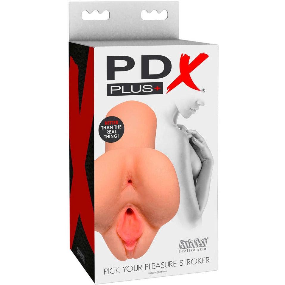Masturbator "Pick Your Pleasure Stroker" in Vagina-/Anus-Optik (hautfarben hell) - loveiu.ch