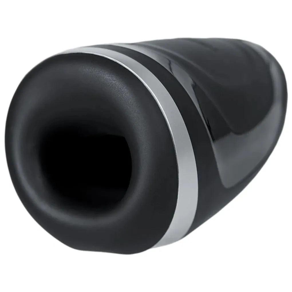SATISFYER Masturbator "Men Heat Vibration" aus Silikon - mit Hitzefunktion 8.2 cm (schwarz) - loveiu.ch